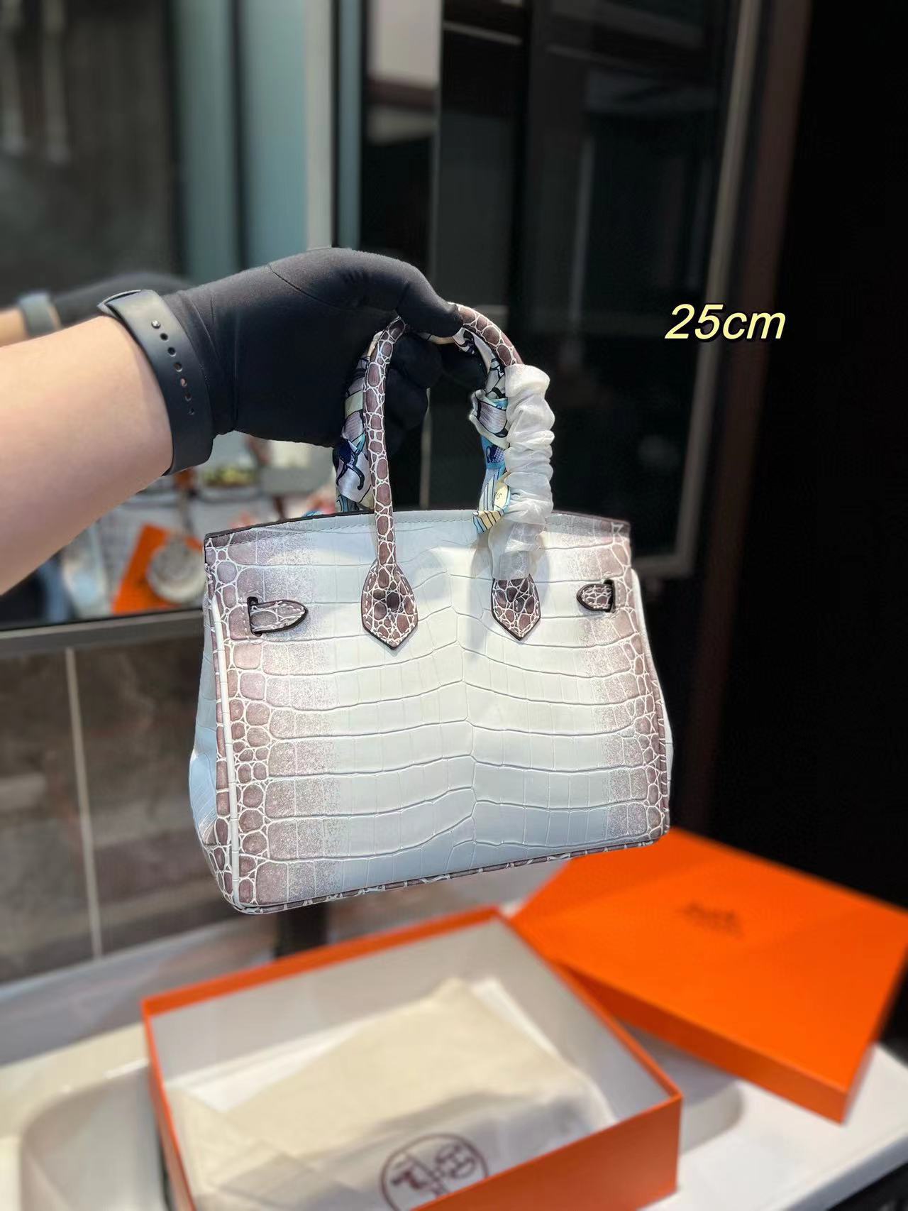HERME5 クロコダイルプリントバッグ【50％割引+送料無料】