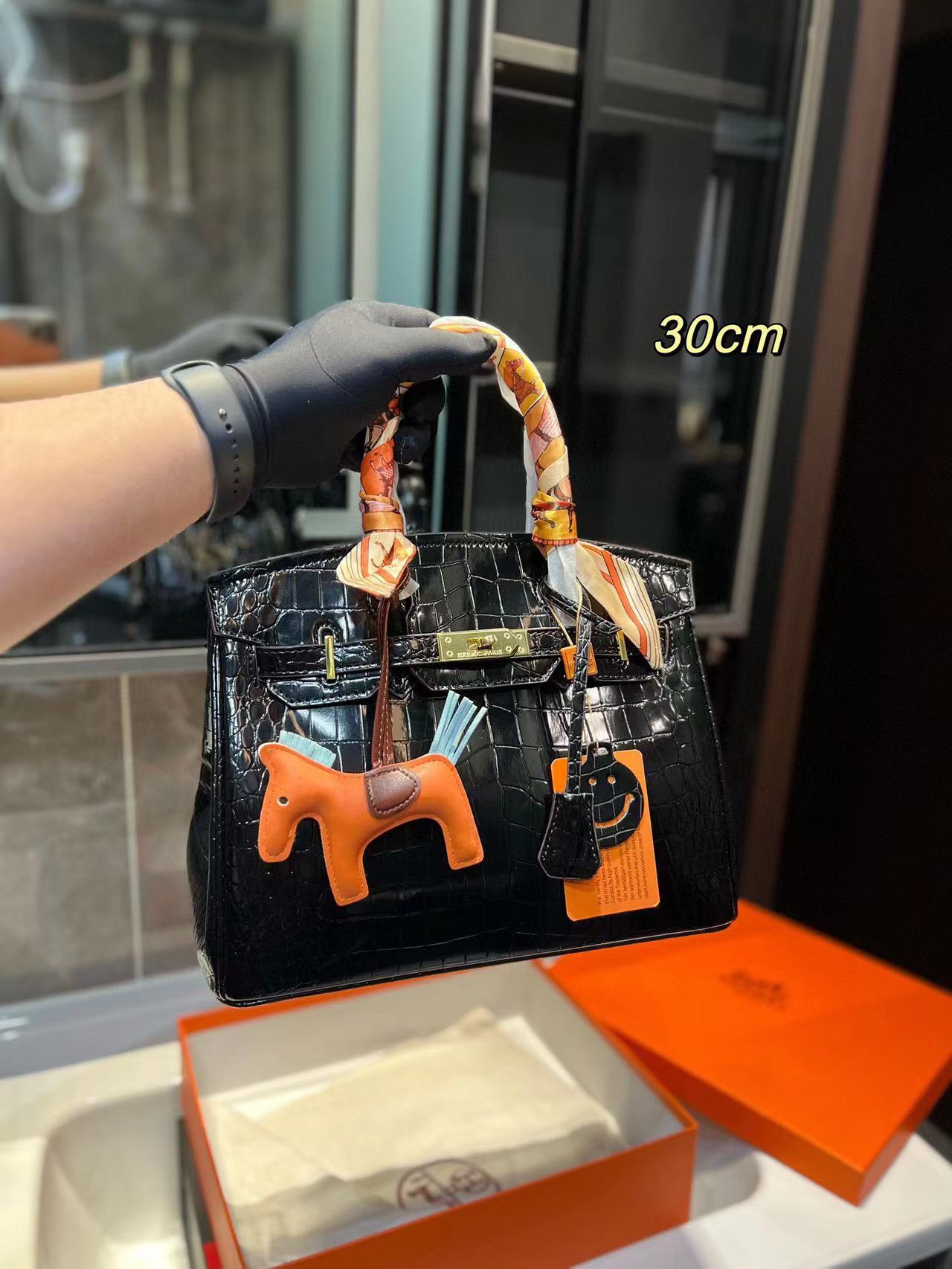 HERME5 クロコダイルプリントバッグ【50％割引+送料無料】