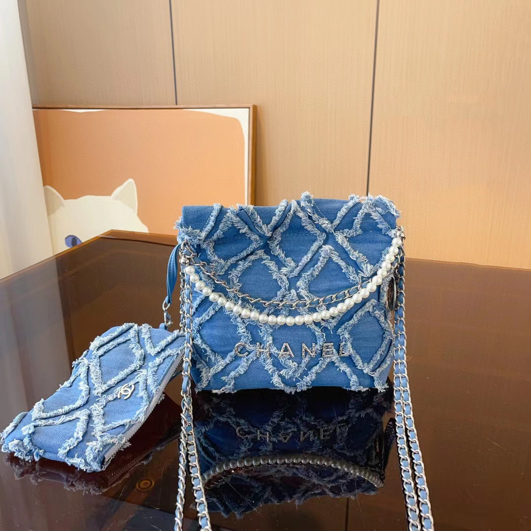 CHANE1 デニムショッピングバッグ【50％割引+送料無料】