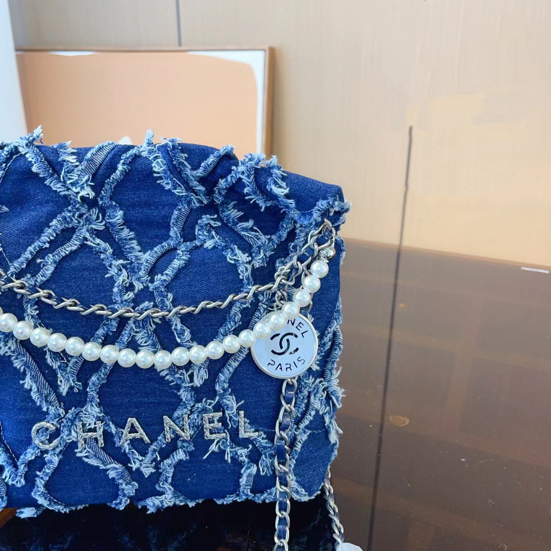 CHANE1 デニムショッピングバッグ【50%割引+送料無料】