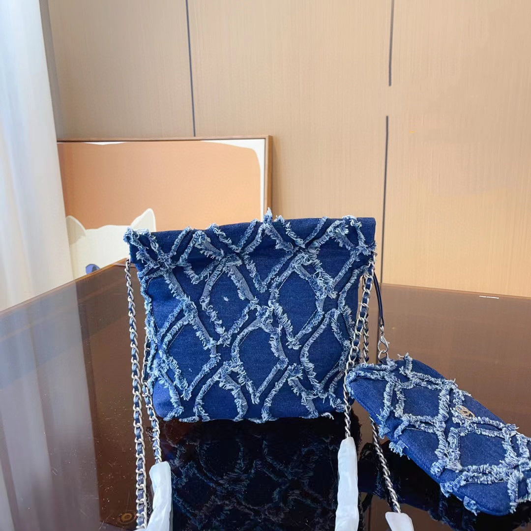 CHANE1 デニムショッピングバッグ【50%割引+送料無料】