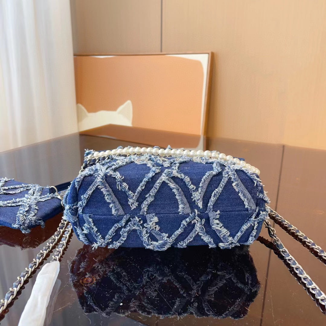 CHANE1 デニムショッピングバッグ【50%割引+送料無料】