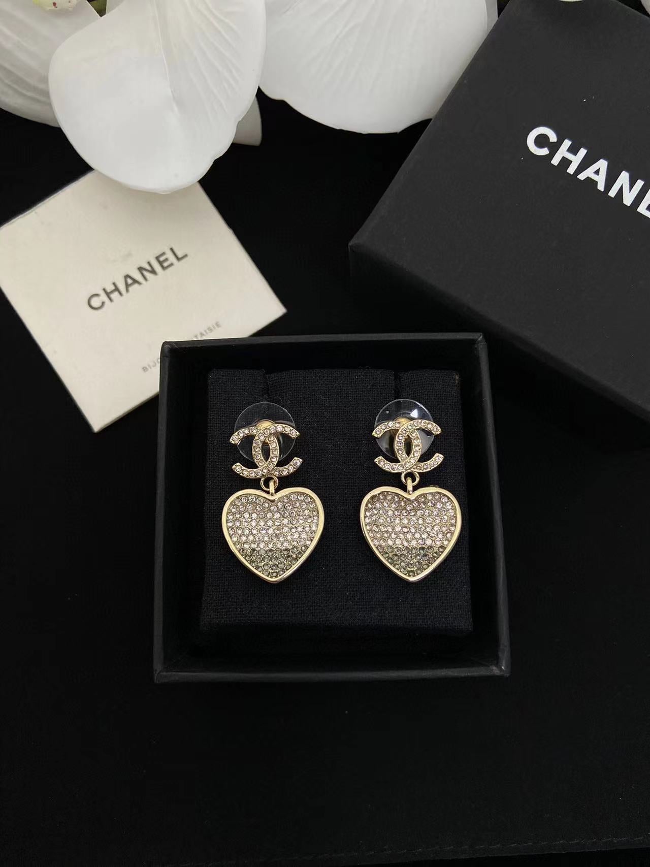 CHANE1 ハート ダイヤモンド ブレスレット ネックレス イヤリング【50％割引+送料無】