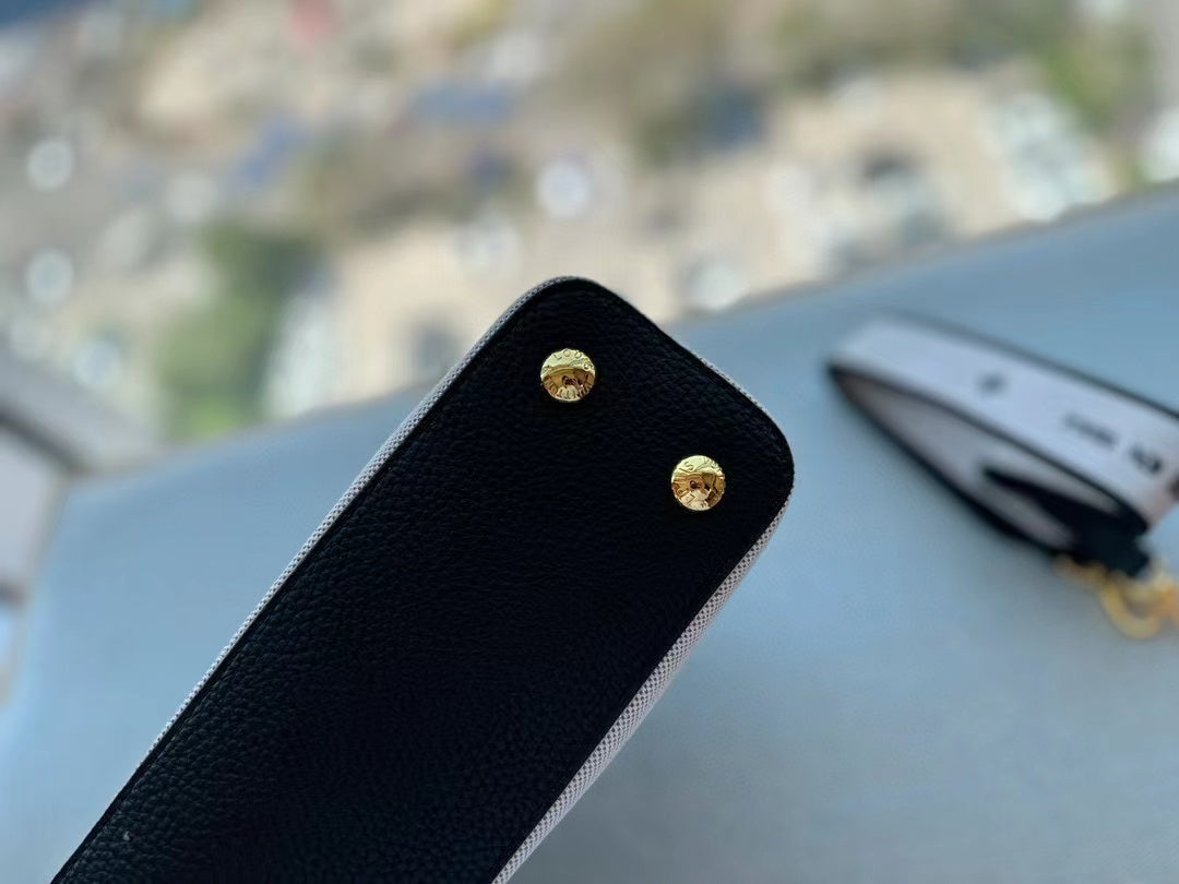 LV Capucines キャンバスショルダーバッグ【50％割引+送料無料】