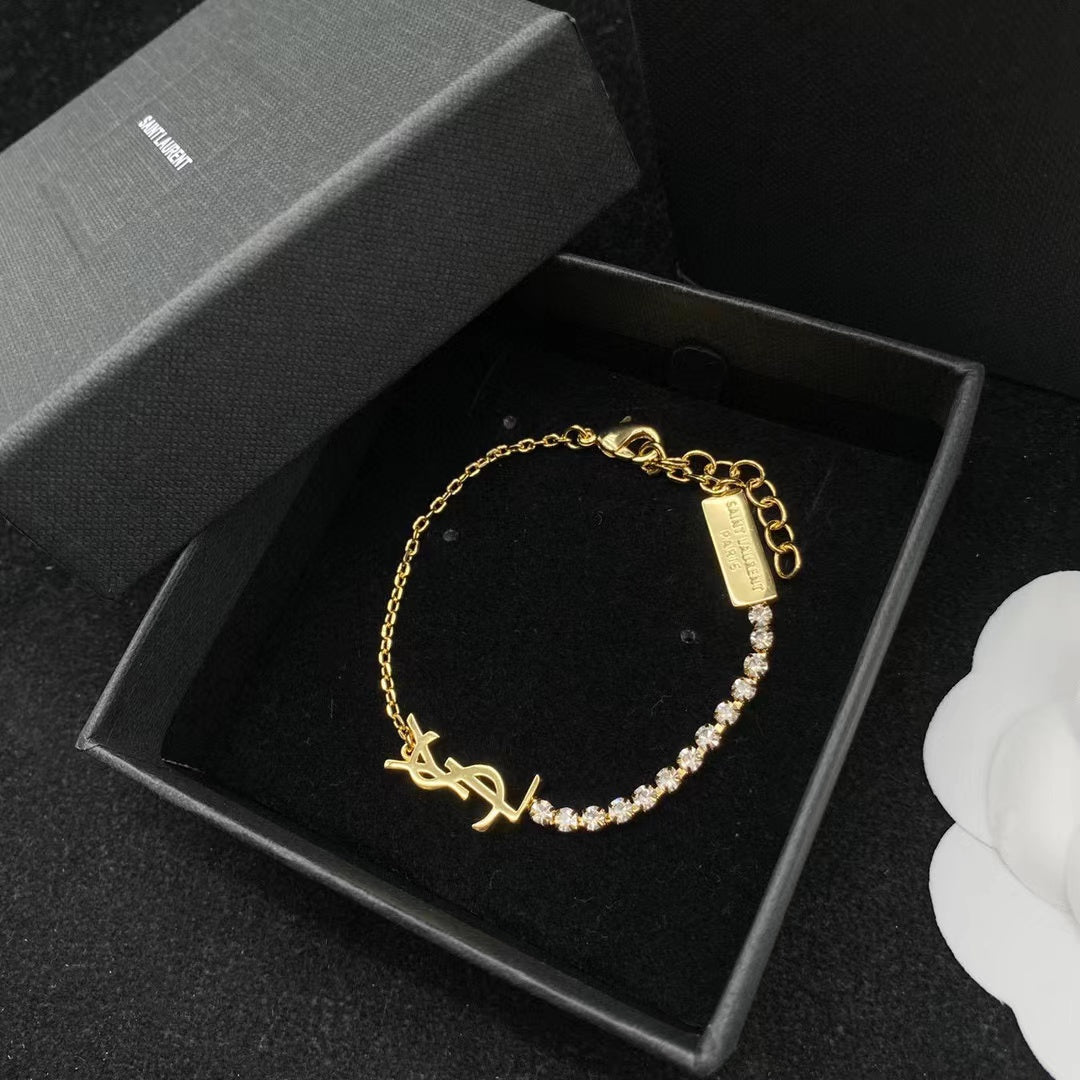 YSL ダイヤモンド ブレスレット【50％割引+送料無料】