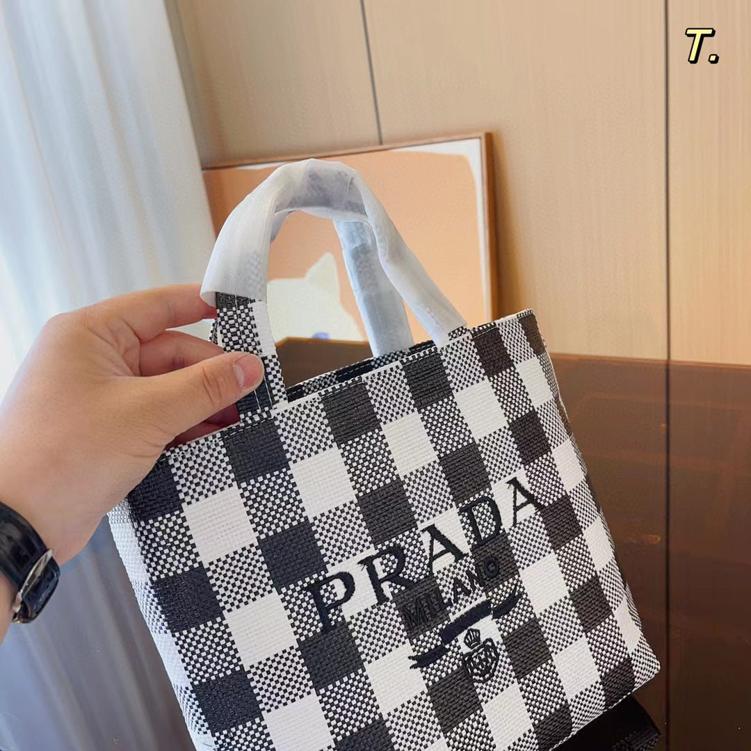 PR4DA ロゴ織り刺繍トートバッグ【50％割引+送料無料】