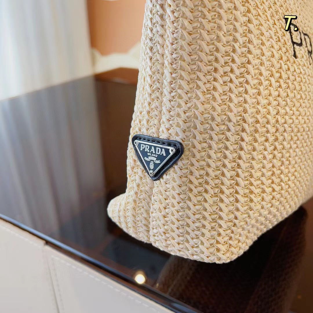 PR4DA ロゴ織り刺繍トートバッグ23*9*22cm【50%割引+送料無料】