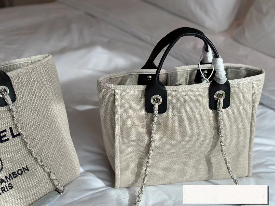 CHANE1 デニムビーチバッグ【50％割引+送料無料】