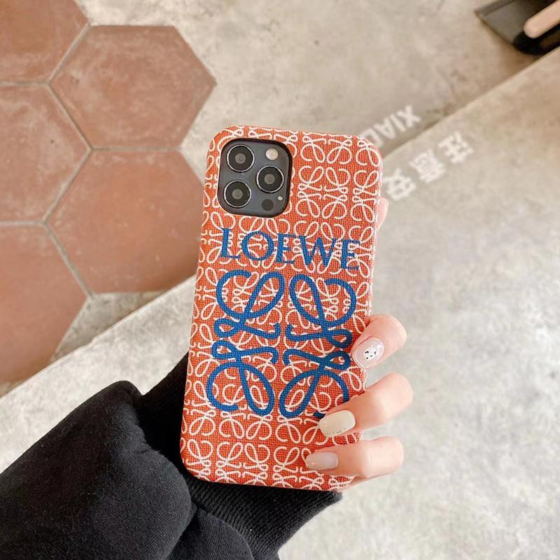 [L0EWE]23新着📿レザープリント携帯ケース📿📱パール【50％割引+送料無料】 