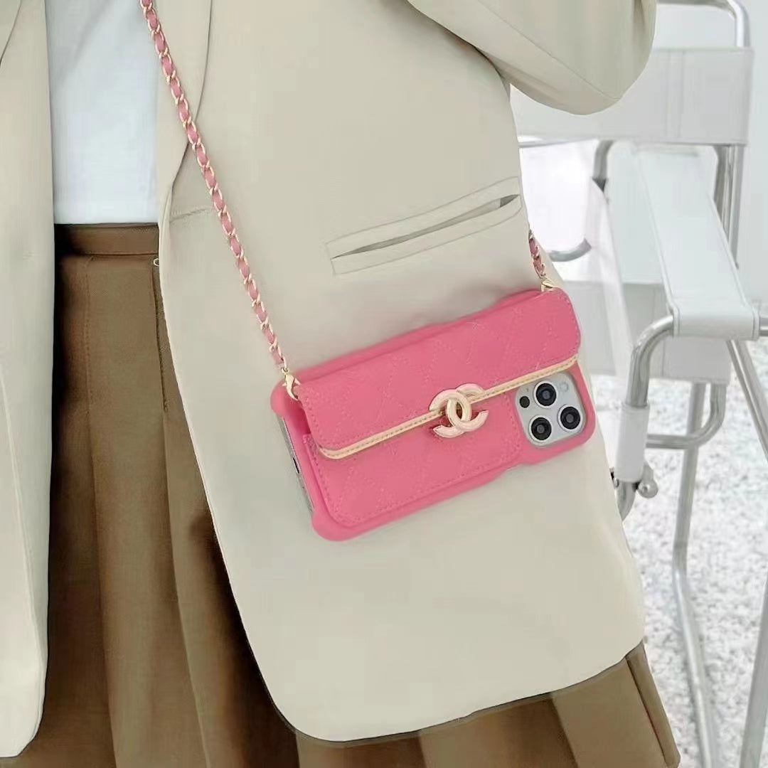 📱チェーン付き携帯ケース💞【50％割引+送料無料】