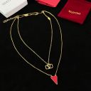 VALENTIN0ハート型のゴールドネックレス
