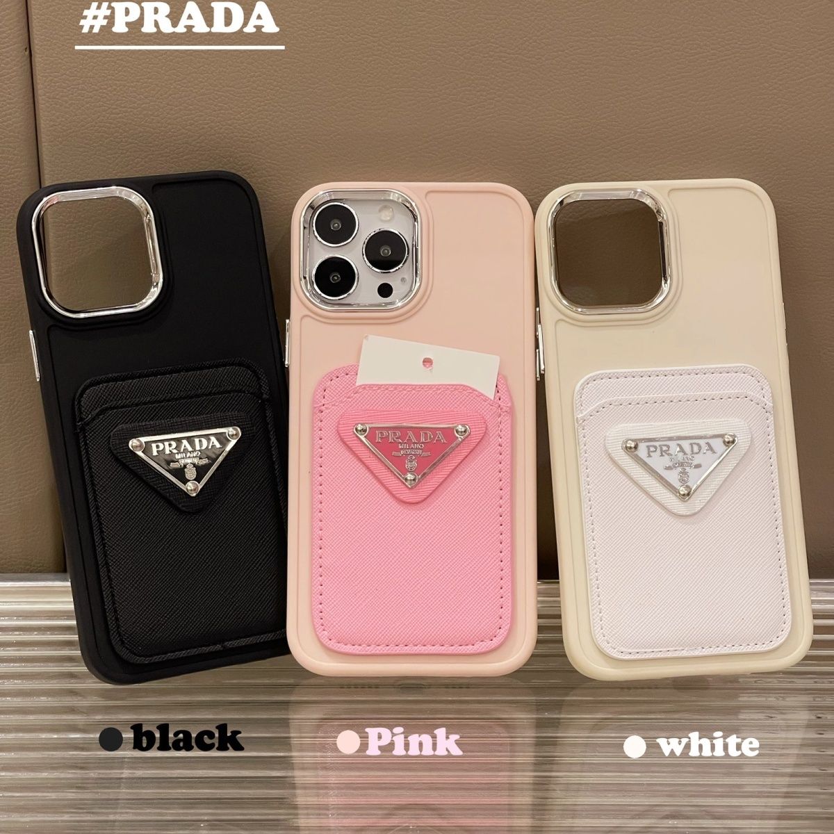 🔻【プラダ 】👄カードホルダー携帯電話ケース📱【50%オフ+送料無料】