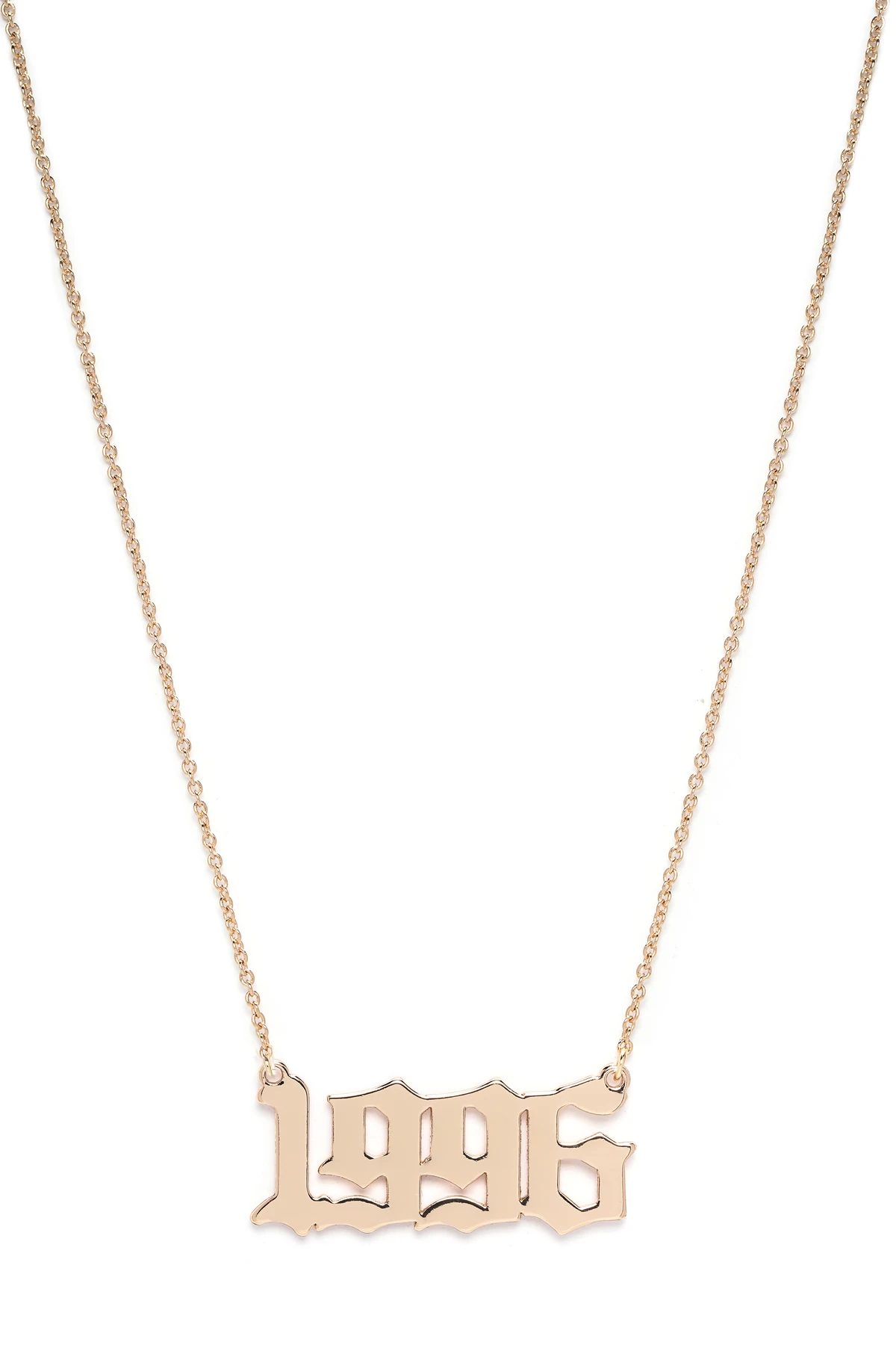 1996 Birth Year Necklace - Gold