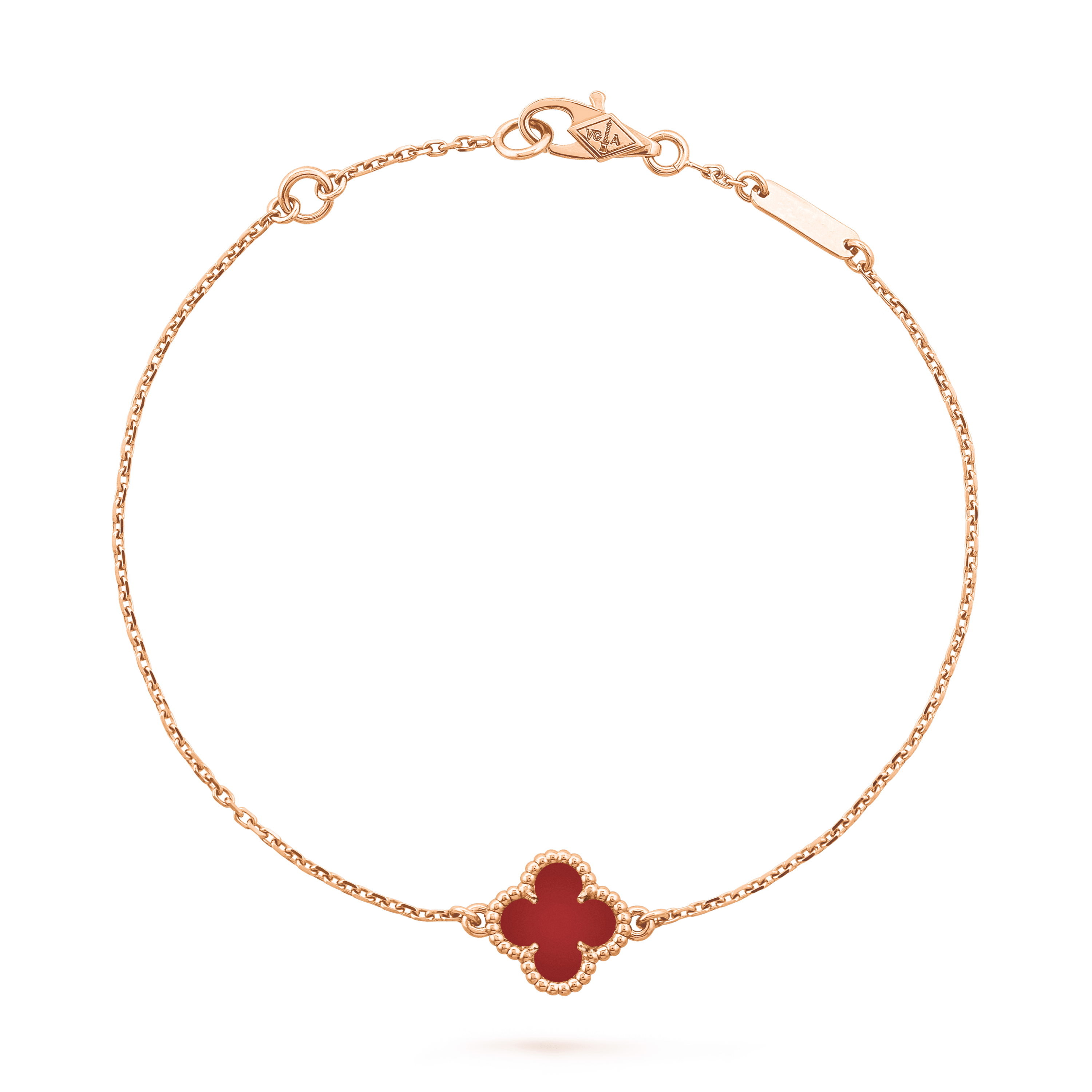 Sweet Alhambraæé¾ ç«ç°é 红çé«: 1 å®ç³ Front Jewelry Bracelet