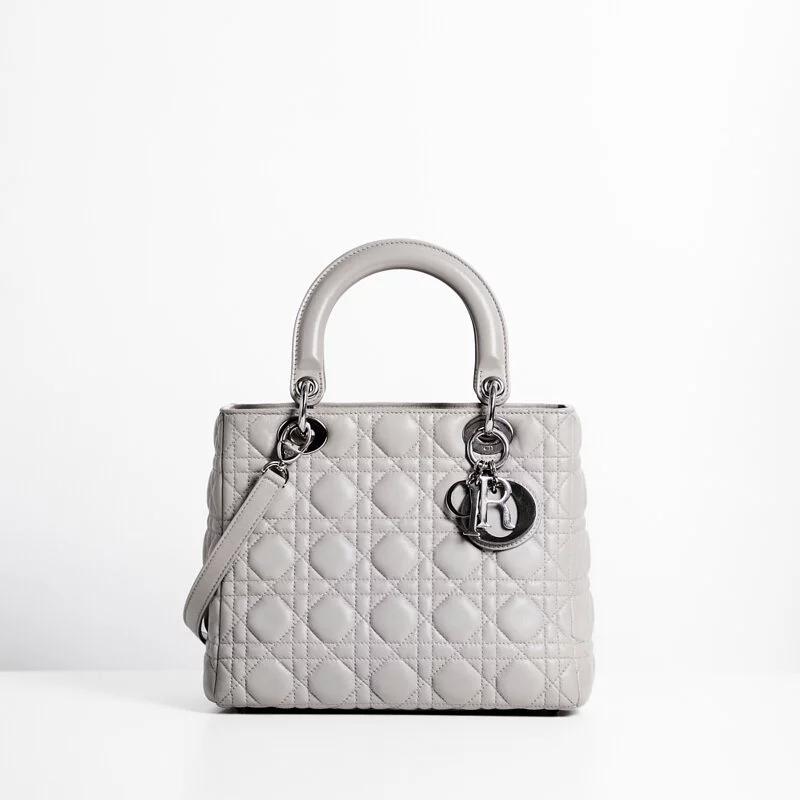 Medium Ultramatte Lady Dior Bag Blush Ultramatte Cannage Calfskin  DIOR CH