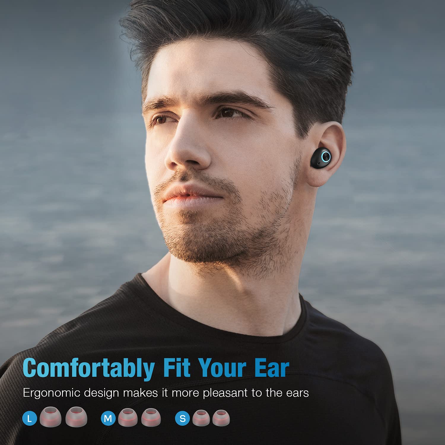 S9 Wireless EarBuds with Microphone BT 5.0 IPX7 Waterproof in-Ear Headphones