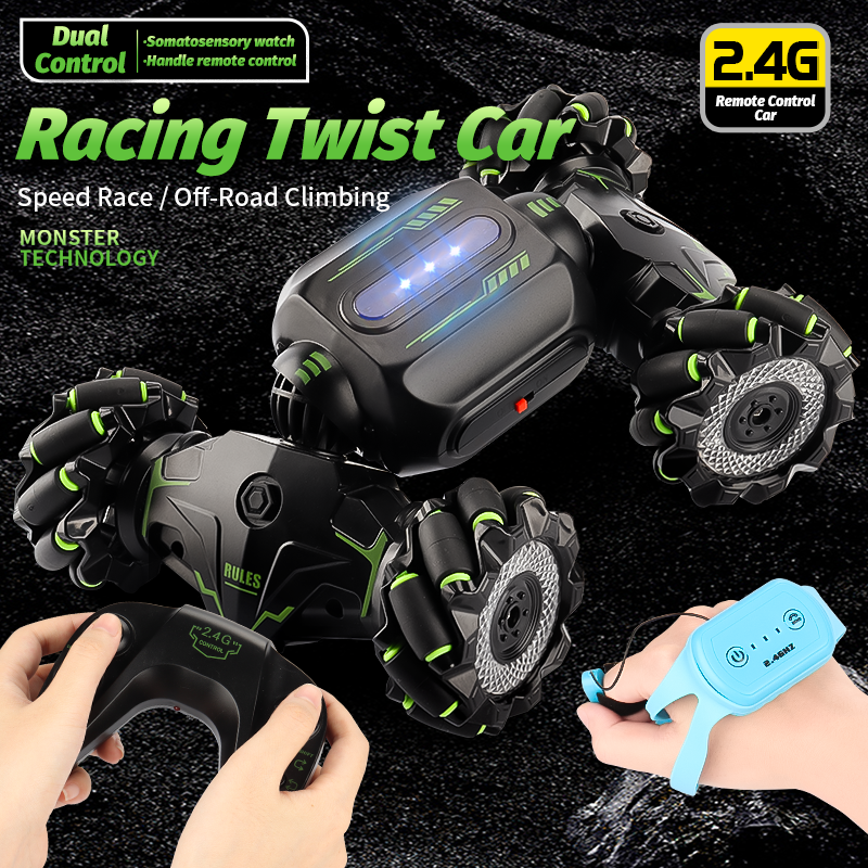 2022 Newly Electric Racing Remote Control Stunt Twist Car