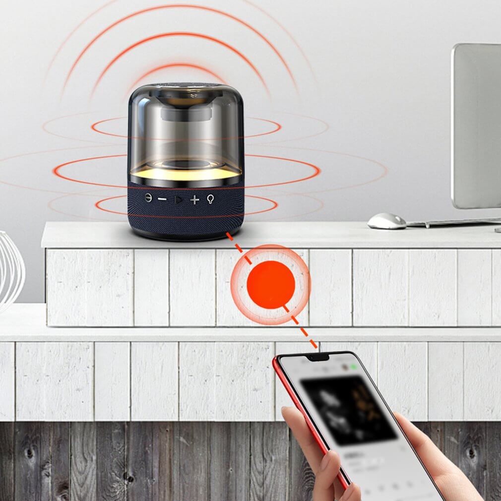 3D Stereo Deep Bass LED Portable Bluetooth Speaker