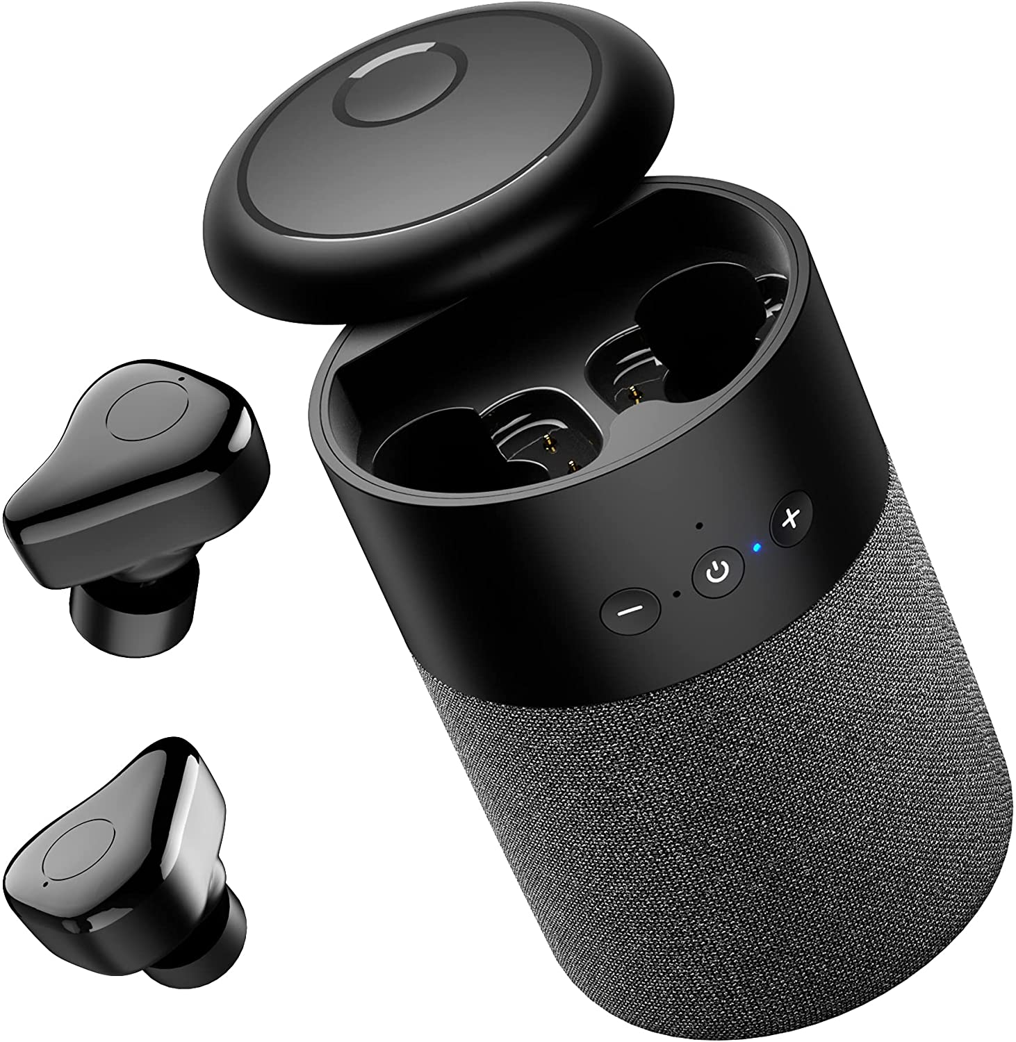 Bluetooth Speakers Portable Wireless and Earbuds 2 in 1 with Subwoofer