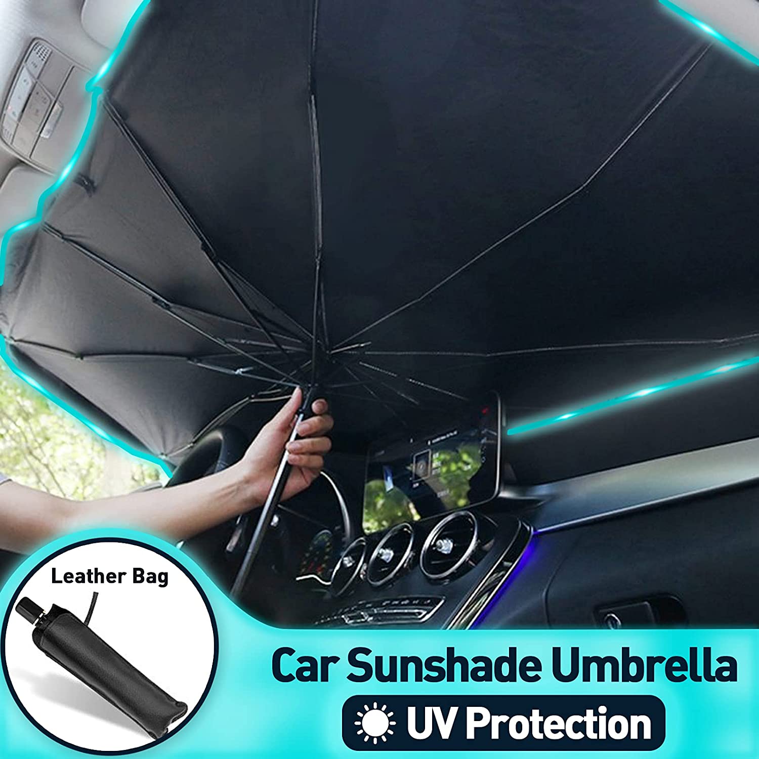 Car Sunshade Umbrella Windshield Sunlight Protection