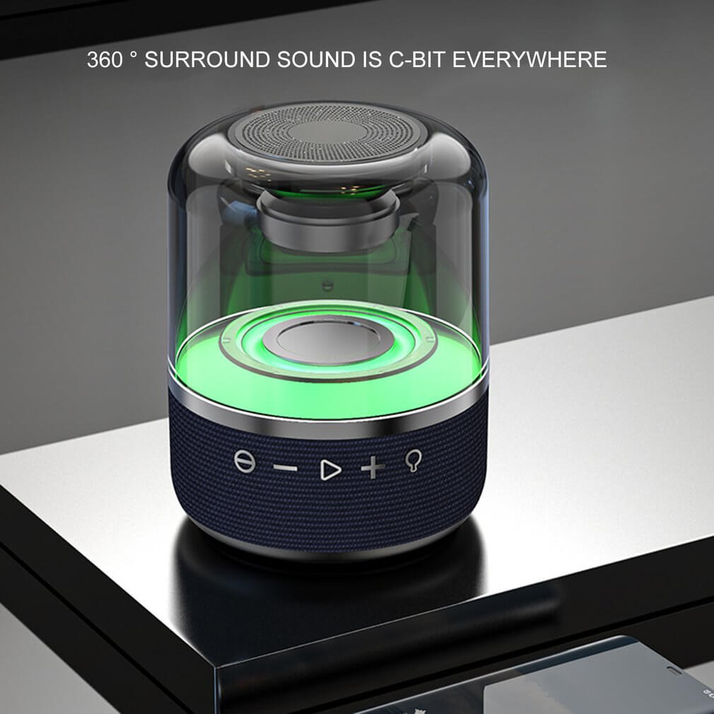 3D Stereo Deep Bass LED Portable Bluetooth Speaker 