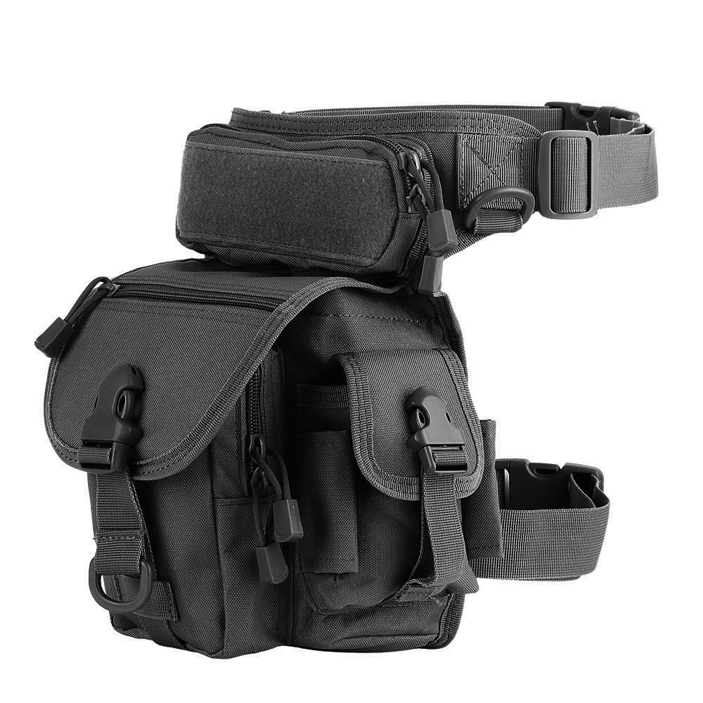Nylon Waterproof Men Tactical Waist Pack Leg Travel Belt Bag Hiking Hunting Camping Cycling