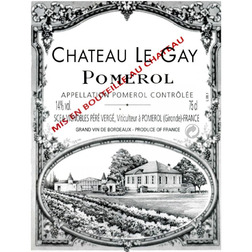 Chateau Le Gay, Pomerol 2020 - OWC of 6 Bottles x 75cl-MagnumOpusWines