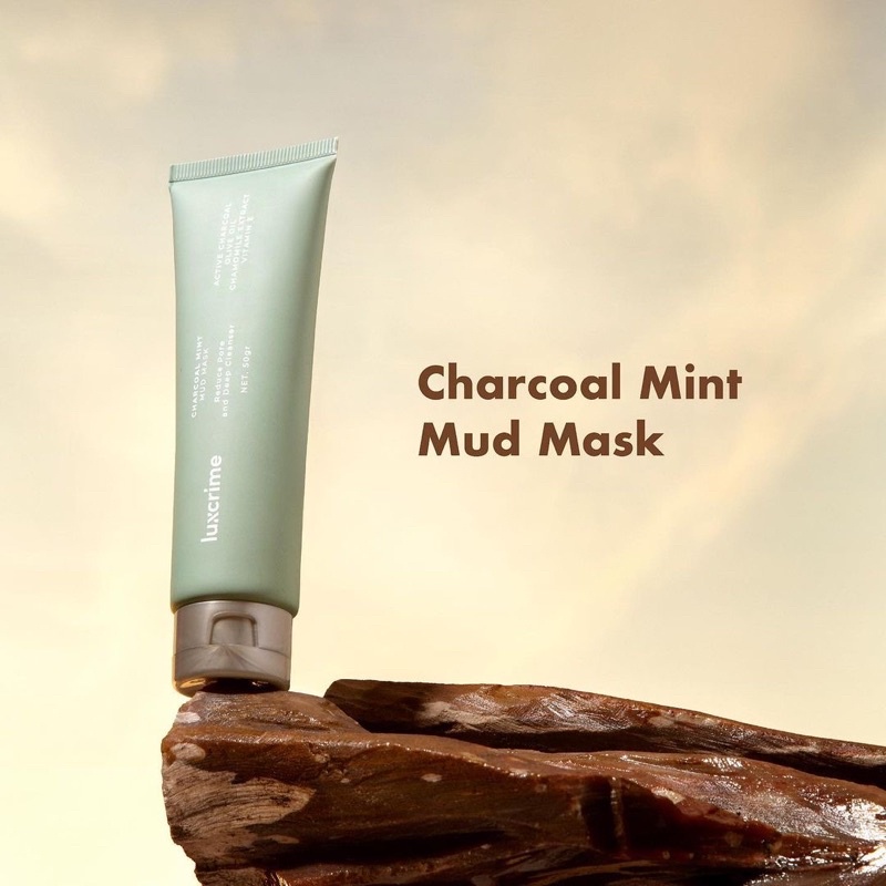 Luxcrime·Face MaskCharcoal Mint 70g / pure charcoal mud mask / clay mask charcoal-kkonline