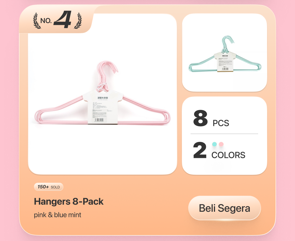 CEO · 10.9 series hangers 8-pack (2 colors)/pink hangers