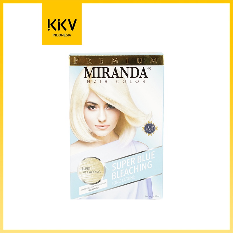 MIRANDA Hair Color (Permanent Hair Color) Pastel Series Super Blue Bleaching 30ml-kkonline