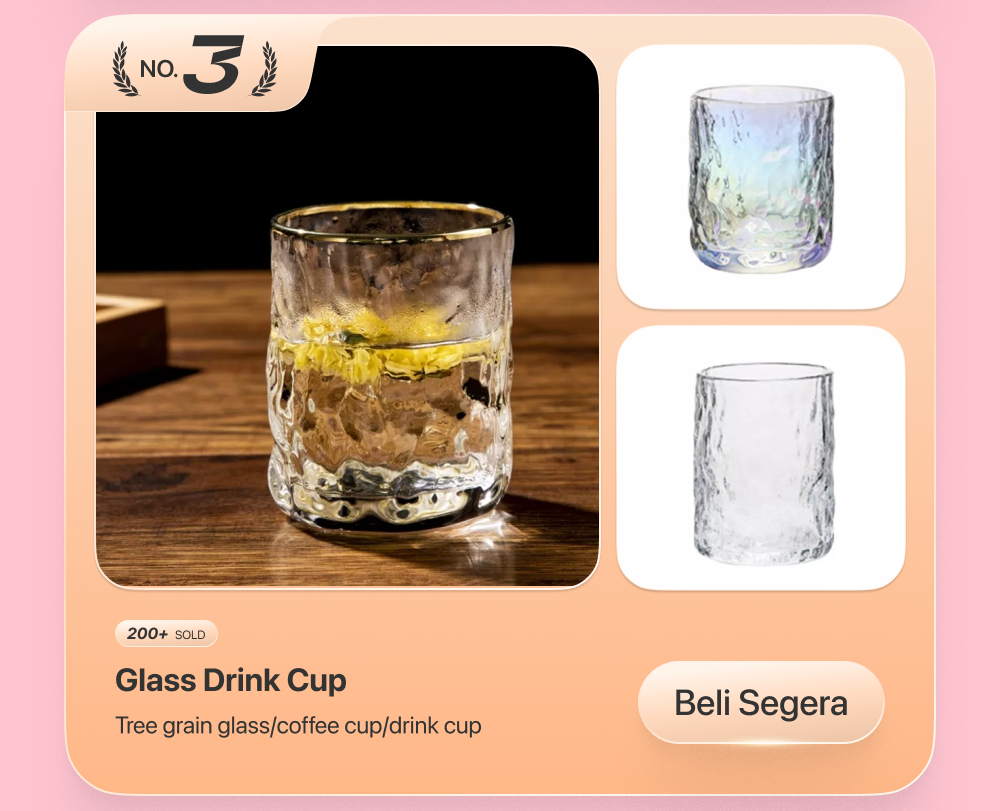 SLADKO·Tree grain glass/coffee cup