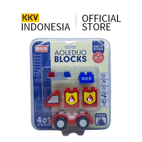 ALEDUO Building Block car (4 Mixed) GM5000 / Mainan Anak / Pajangan / Mainan  / 150g * 40-kkonline