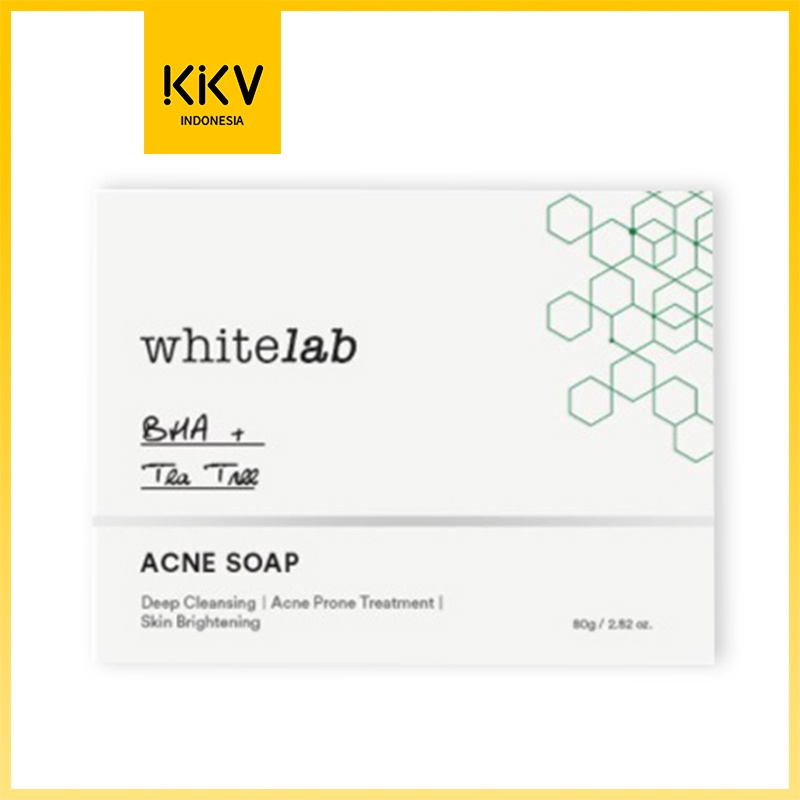Whitelab Acne Soap 80g /Sabun Jerawat Sabun Batang Cuci Muka Jerawat Cleansing Kecantikan Wajah-kkonline