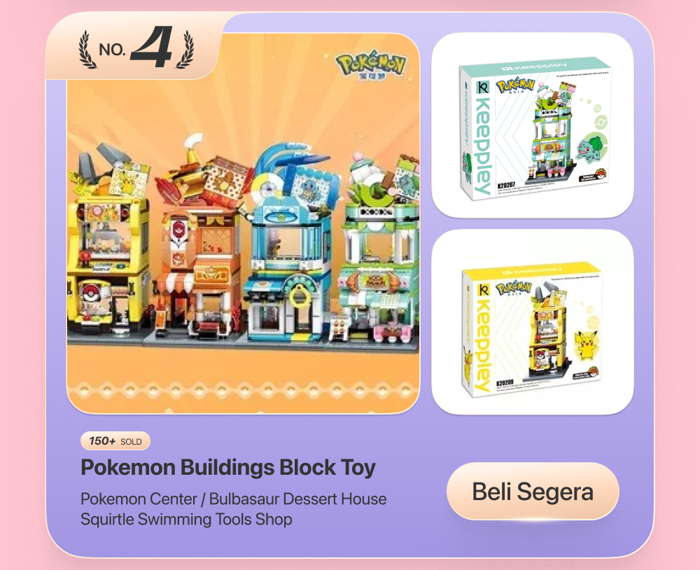 QMAN Keeppley Pokemon Buildings Block Toy