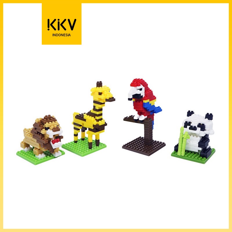 Jike Bulding Blocks Miniatur Berbentuk Hewan Kreatifitas Anak Mainan-kkonline