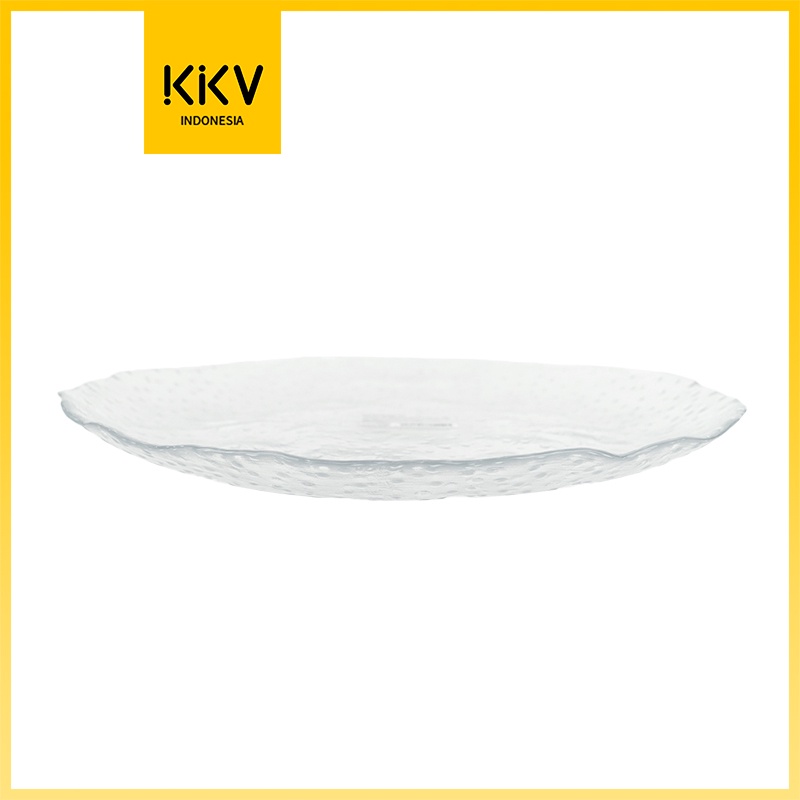 Alba Sol Transparent Glass Plate / Piring Saji Tranparan M/L-kkonline
