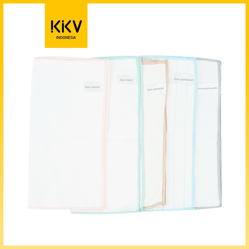 KK2030· Multipurpose Microfiber Cleaning Cloths 5 Pieces-kkonline