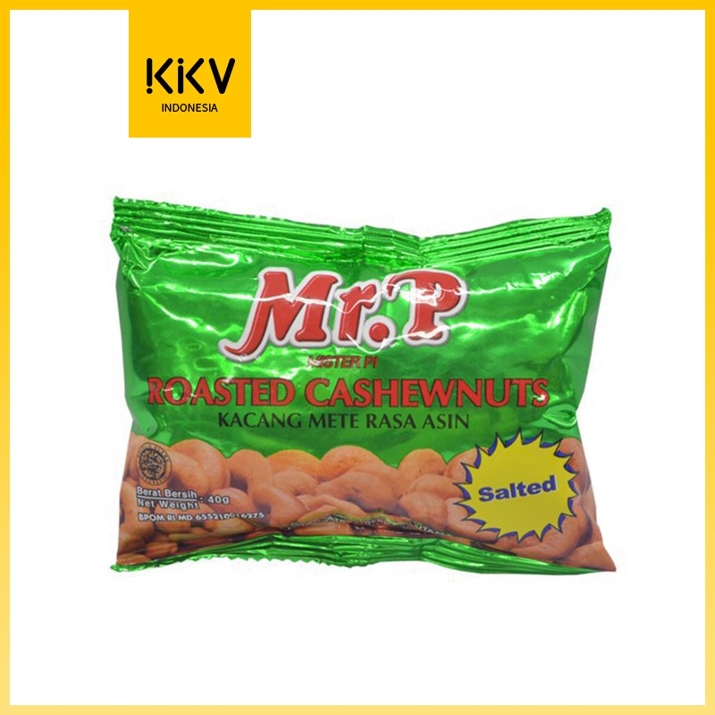 Mr.P Snack Kacang Mede / Mete Asin (Salted) mixed nuts 40 gr-kkonline