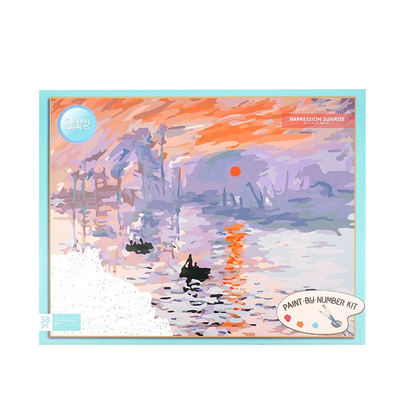 Langer·Paint By Numbers · Frame Version ·Starry Night/Water Lilies/Impression Sunrise/Irises-kkonline