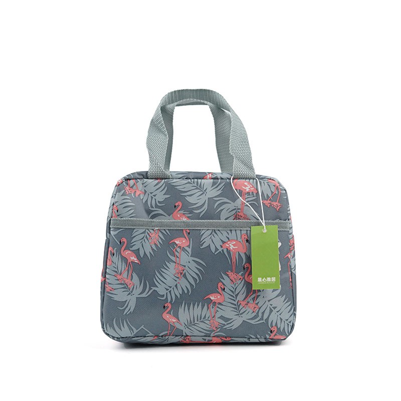 CHENXINYAJU · Flamingo side pocket lunch bag-kkonline