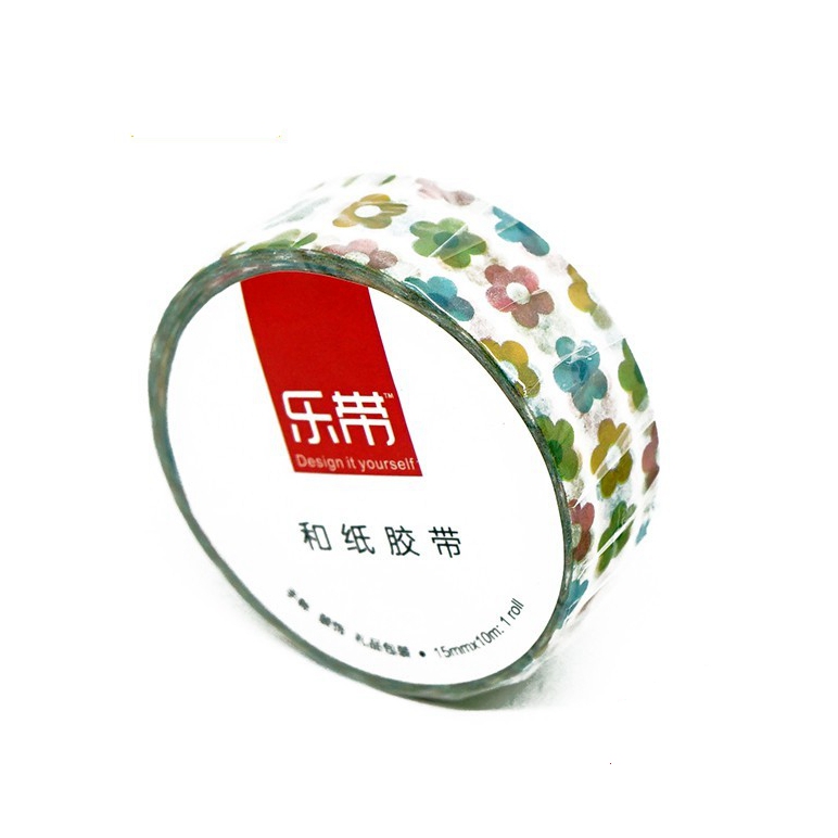 Ledai·Washi Tape WB1586C·elegant green flowers / Isolasi Bergambar / Isolasi Bermotif-kkonline