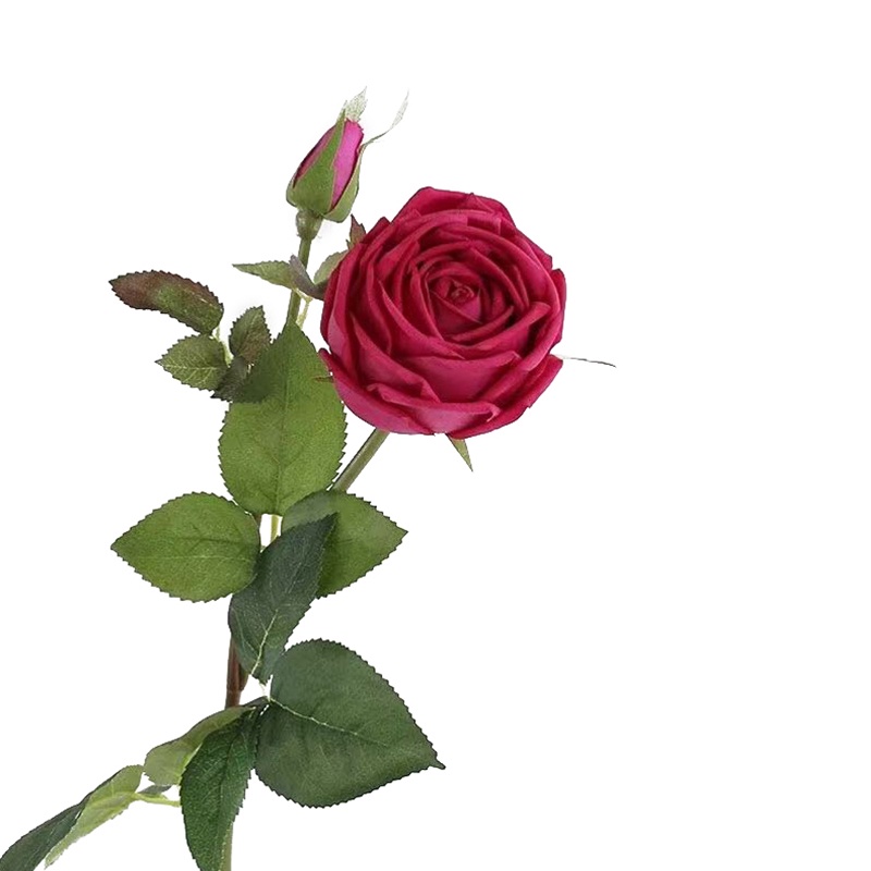 Sladko · 2head Rose Irans. purple red / Artificial Flowers-kkonline