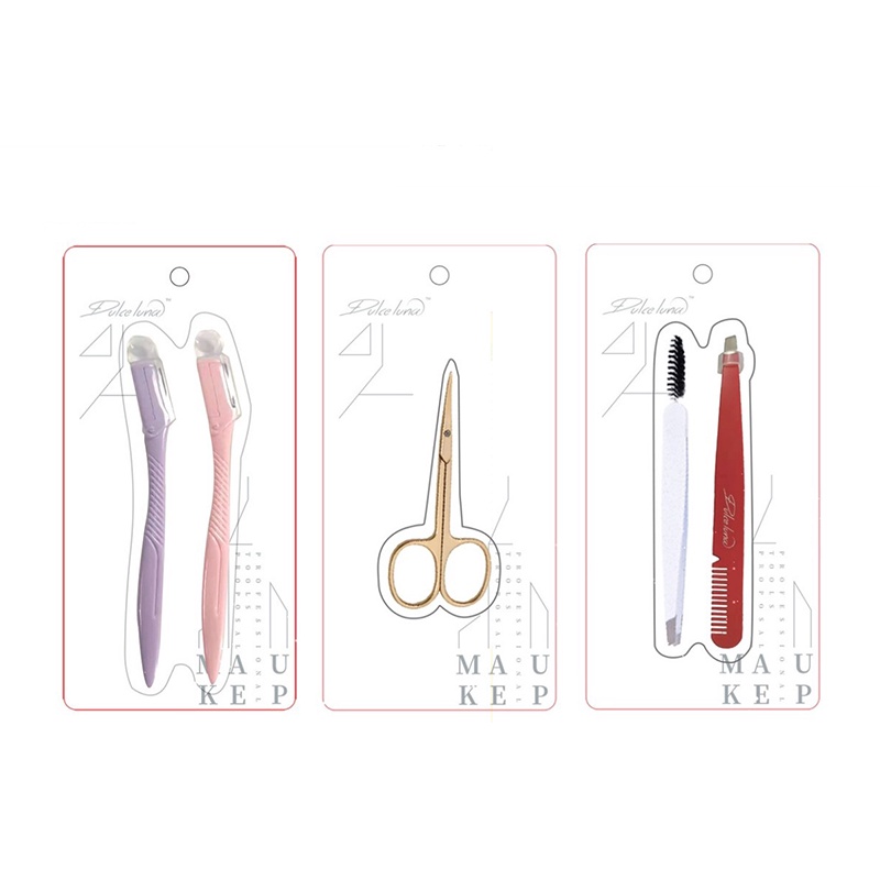 Beauty tool set Eyelash curler Eyebrow scraper Scissors Nail scissors Foot stone-kkonline