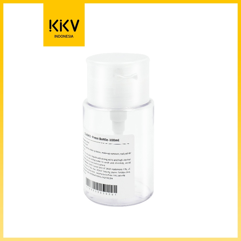 SLADKO PET Botol Transparan | Travel Size Press Bottle100ml-kkonline