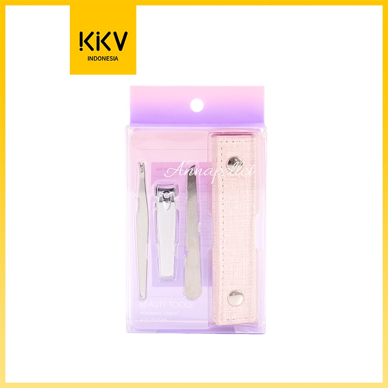 CHIC CLUE Colorful Series of 3 Pieces of Nail Tools / Alat Manicure Pedicure / Set Gunting Kuku / Kikir Kuku / Kutikel-kkonline