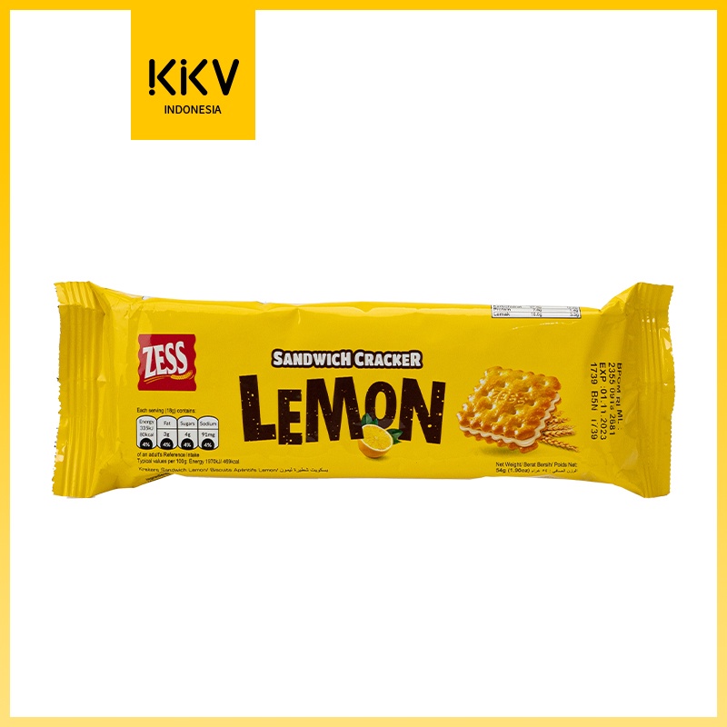 Zess Cracker Sandwich Keju 180 gr Zess Roti Kering Keju Cemilan
