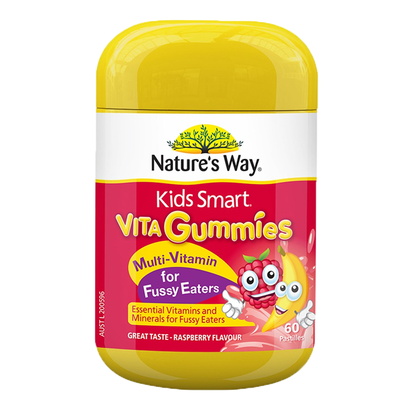 Nature’s Way Kids Smart Vita Gummies Multi-Vitamin for Fussy Eaters 60 pastilles