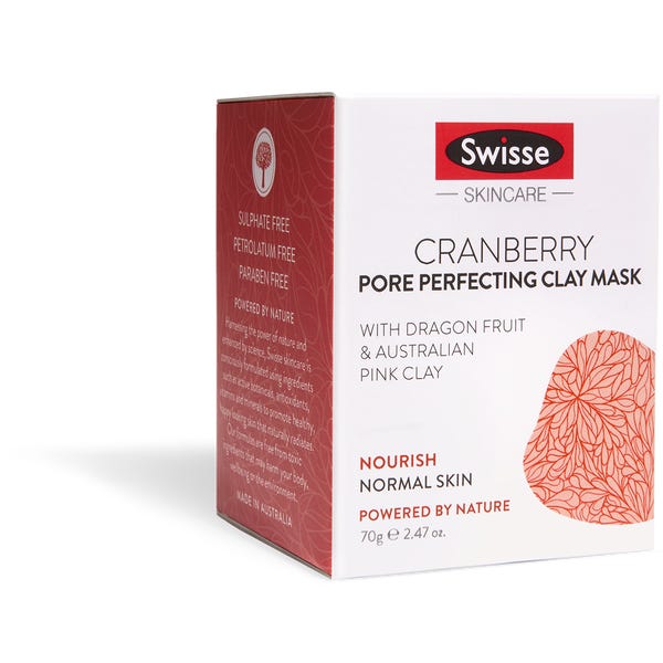 Swisse Skincare Cranberry Pore Perfecting Clay Mask 70g