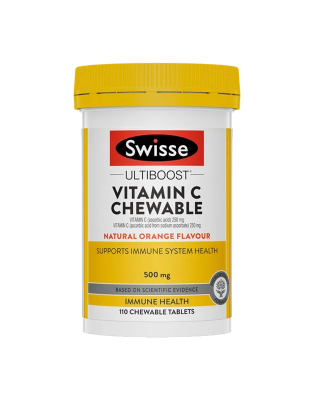 Swisse Ultiboost Vitamin C Chewable 500mg 110 Chewable Tablets
