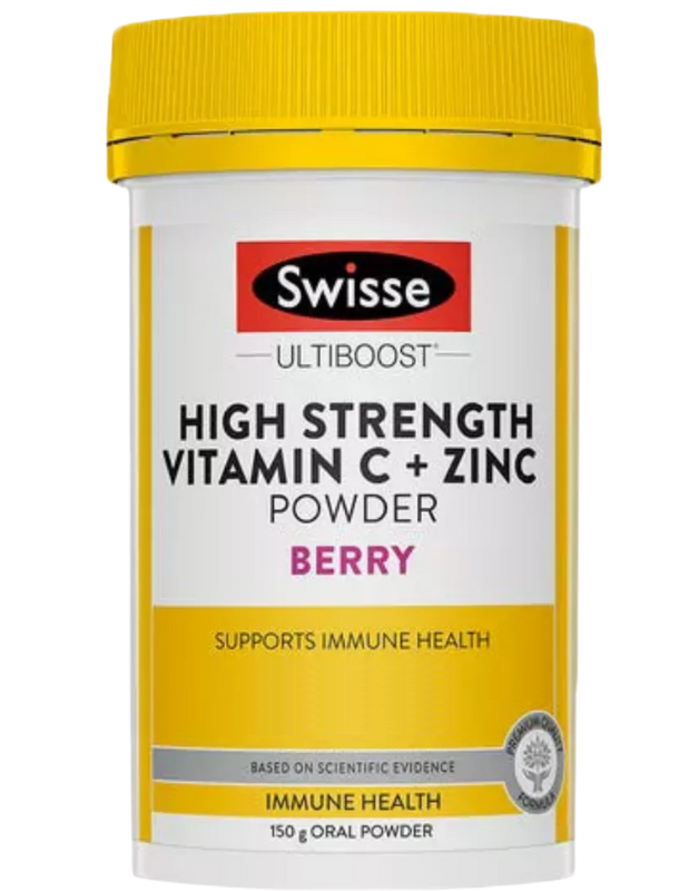 Swisse Ultiboost High Strength Vitamin C + Zinc Powder Berry 150g